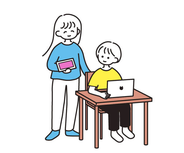 少し先を歩く大人（メンター）が常駐